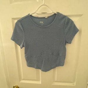Pacsun light blue crop top